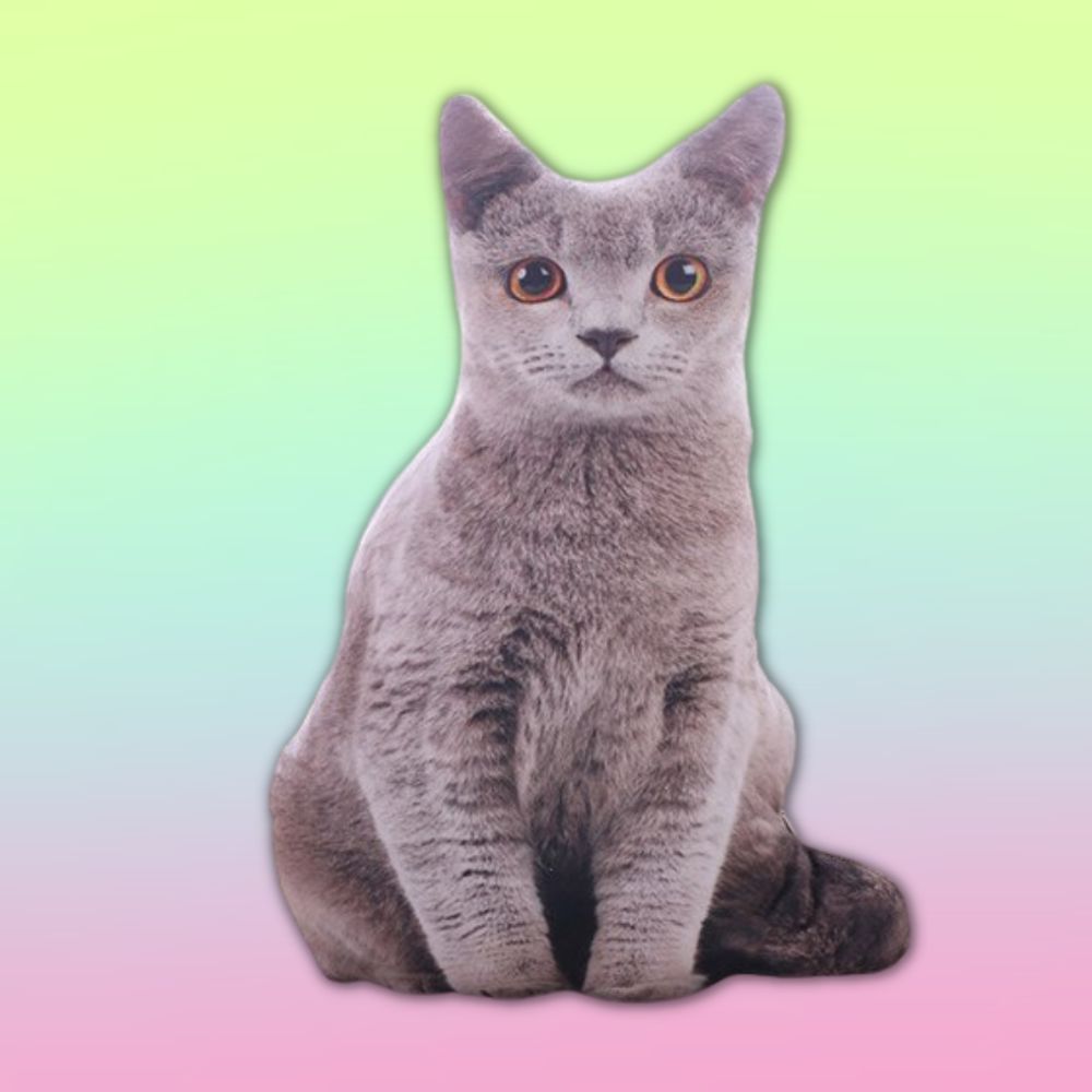 Peluche de peluche tipo gato realista de 50 cm