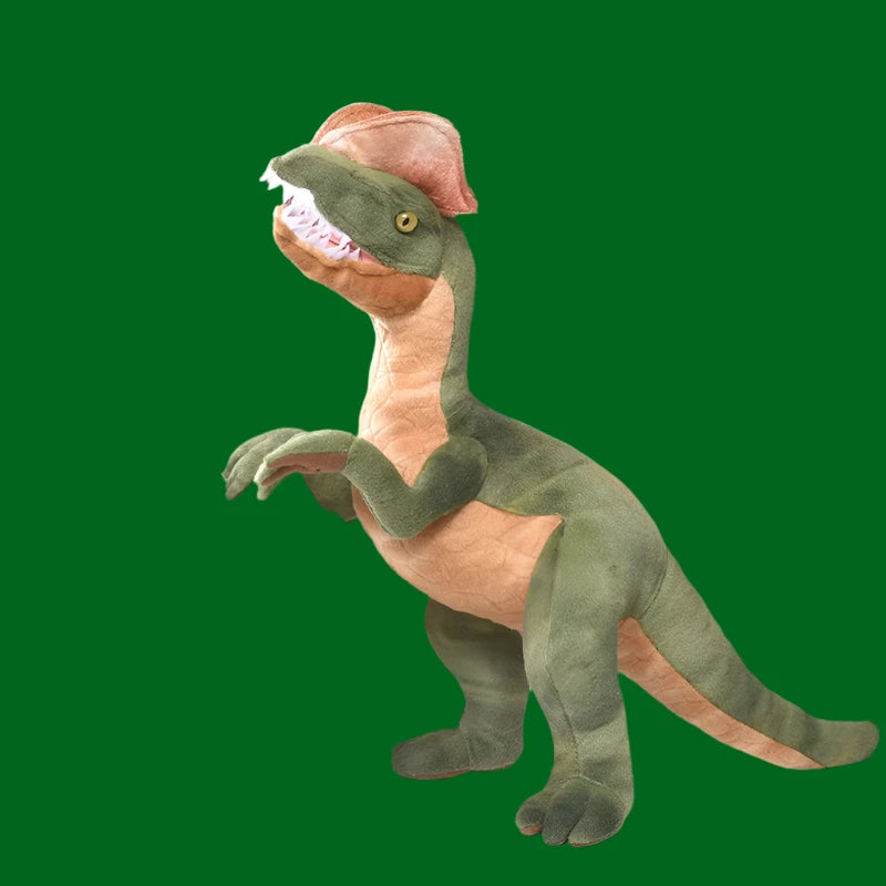 Juguete de peluche de dinosaurio Dilophosaurus de Parque Jurásico, figura de lagarto de doble cresta, juguete de peluche, regalo genial para niños, triangulación de envíos