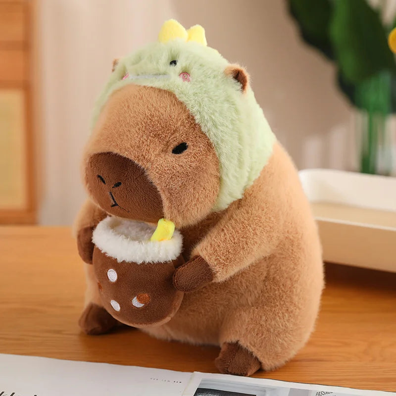 Dinosaur Capybara Plush Stuffed Animal Toy Plushie Land