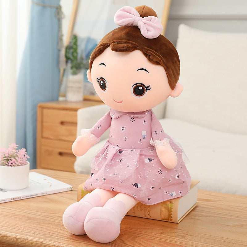 Kawaii Plush Girl Dolls with Rabbit Ears 45cm