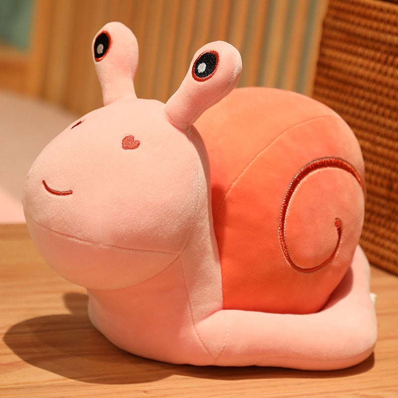 Snail Plushie Juguete de peluche de gran tamaño que parece realista