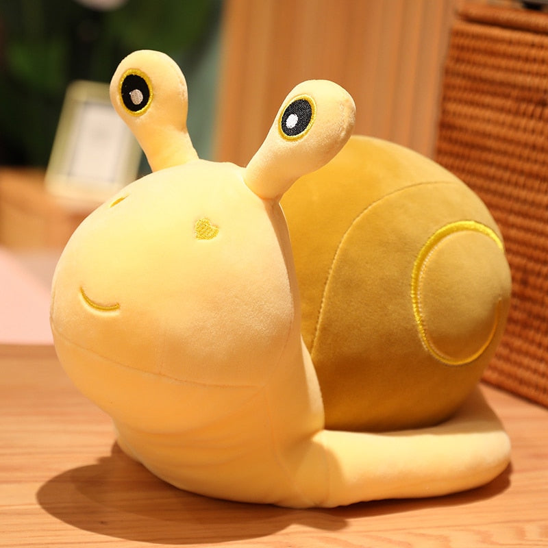 Snail Plushie Juguete de peluche de gran tamaño que parece realista