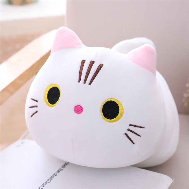 Soft Cat Plush Pillow Kawaii Stuffed Toy - Main Image