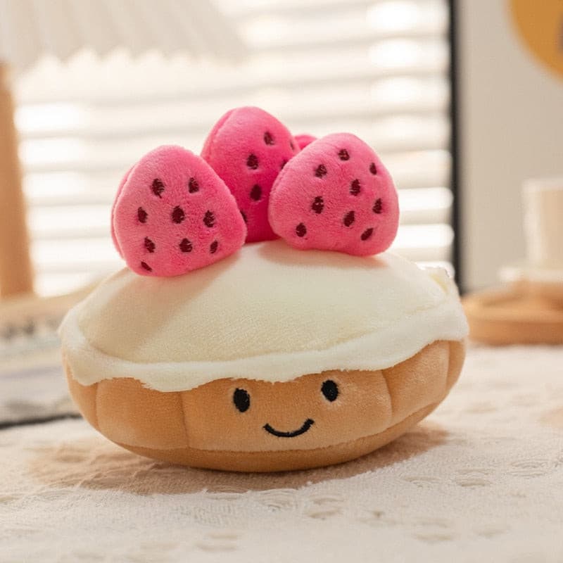 Mini Tarta De Tarta De Fresa Peluche Kawaii Juguete Teddy