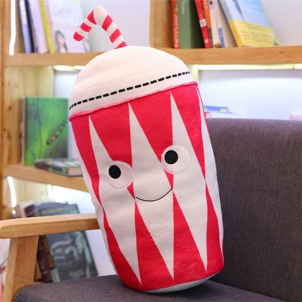 Popcorn Bucket Plushie Soft Toy Plush