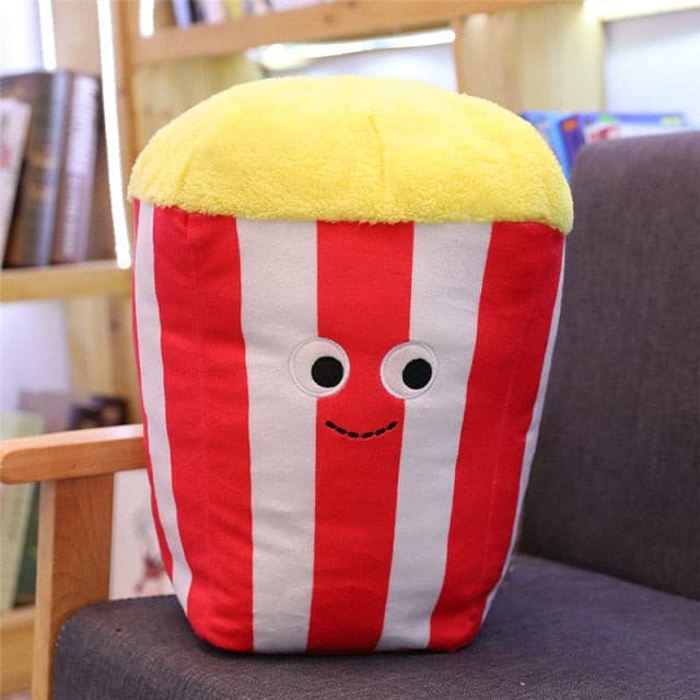 Popcorn Bucket Plushie Soft Toy Plush