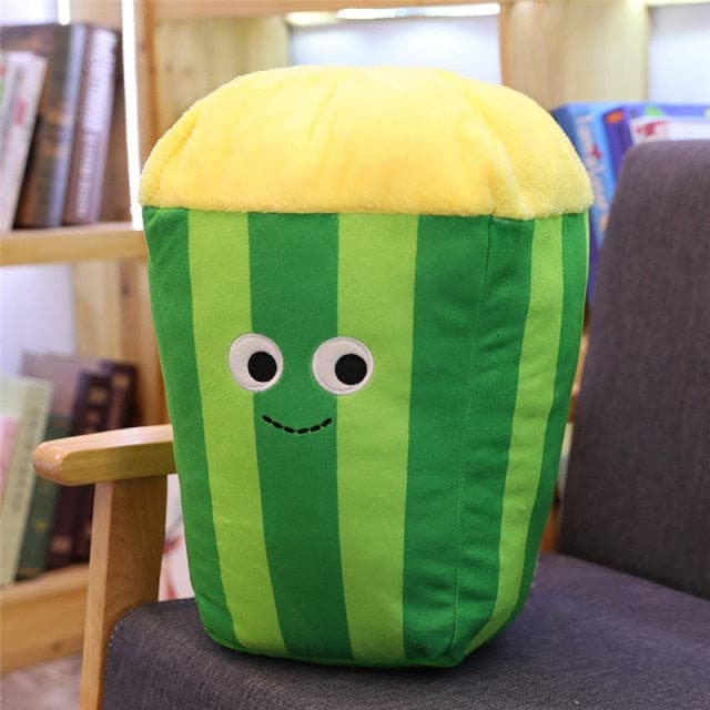 Popcorn Bucket Plushie Soft Toy Plush