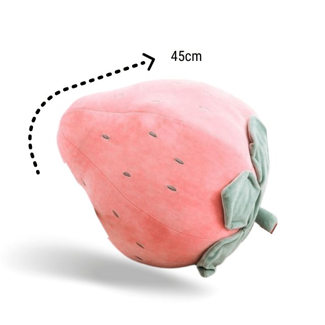 Big Strawberry Plushie Soft Pillow Toy