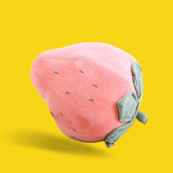 Big Strawberry Plushie Soft Pillow Toy